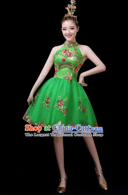 Classical Dance Costumes Opening Dance Skirt Modern Dance Costumes Women Square Dance Dress Folk Music Performance Costumes