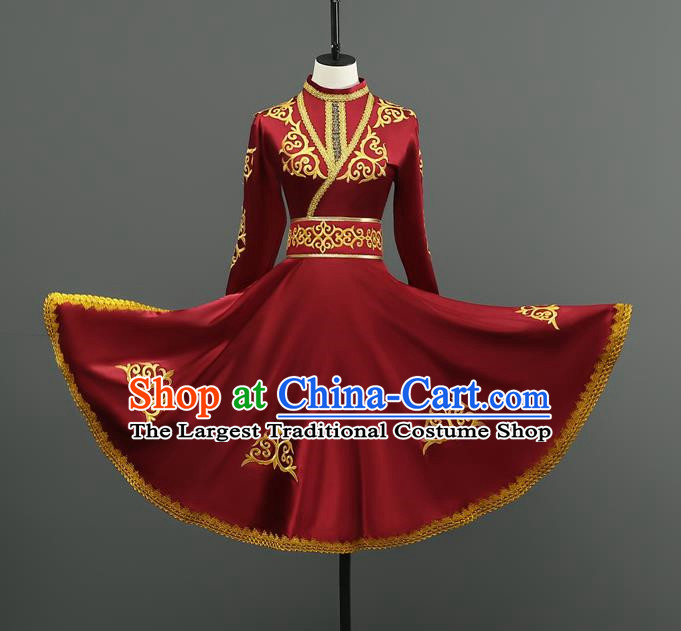 Mongolian Dance Costumes Dance Performance Costumes For Men And Women Large Swing Skirt Ethnic Style Stage Performance Costumes Dance Costumes