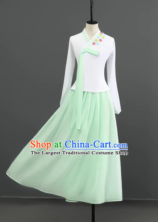 Korean Dance Costume Performance Clothing Hanbok Women Suit Performance Art Test Stage