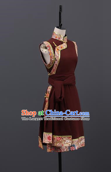 Dance Tibetan Dance Custom Costumes National Costumes Female Art Test Practice Clothes Dance Costumes