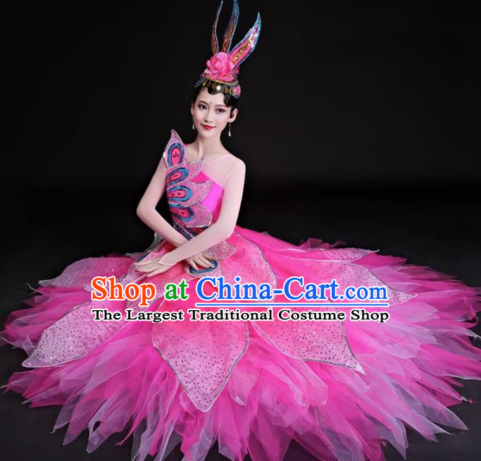 Song Accompaniment Dance Opening Dance Big Swing Skirt Performance Costume Atmospheric Large Scale Stage Dance Stage Performance Women Suit