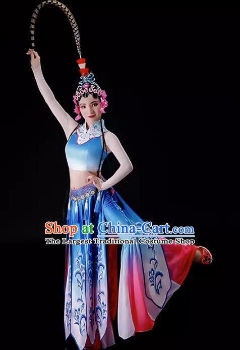 Qiaohuadan Performance Costume Chiling Children Performance Costume Classical Dance Pear Blossom Song Performance Costume Xinyouxi Dance Costume