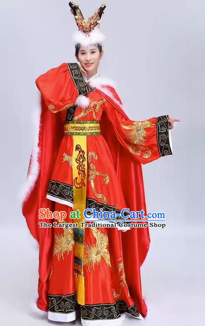 Performance Costume Female Fairy Wang Zhaojun Ancient Costume Female Han Costume Dance Costume