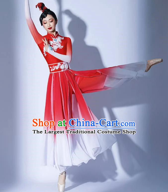 Classical Dance Jiaozhou Yangko Performance Costume Mangzhong Ancient Style Dance Clothing Practice Clothing Umbrella Dance Performance