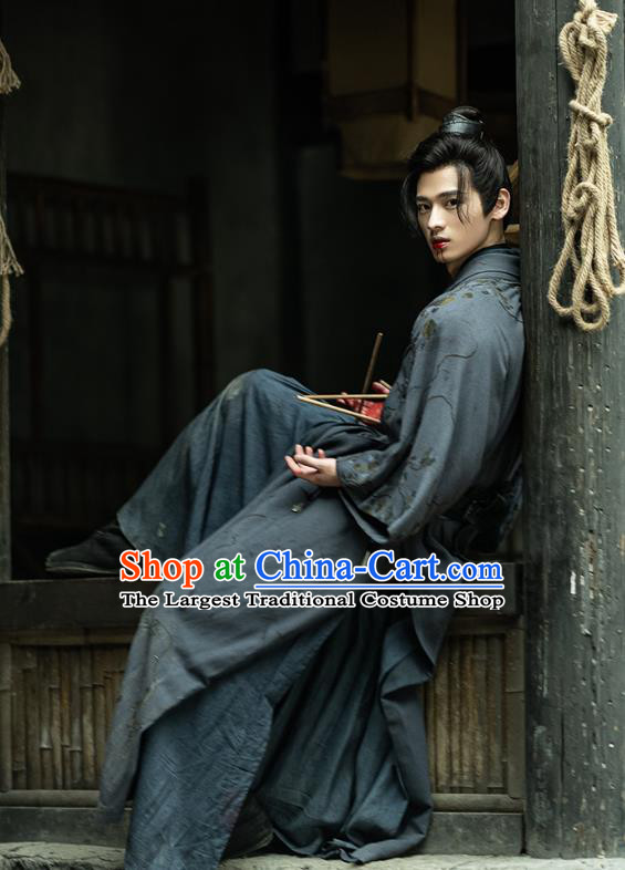 China Qin Dynasty Young Hero Hanfu Clothing TV Series An Ancient Love Song Swordsman Lu Shi Costumes