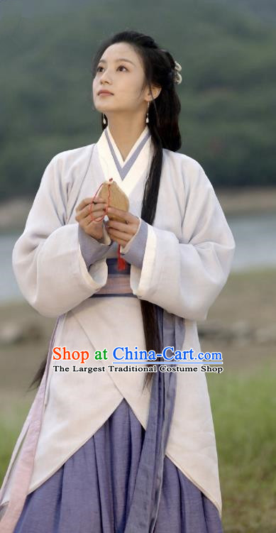 An Ancient Love Song China Ancient Civilian Woman Costumes Qin Dynasty Dresses TV Series Empress Lu Yuan Hanfu