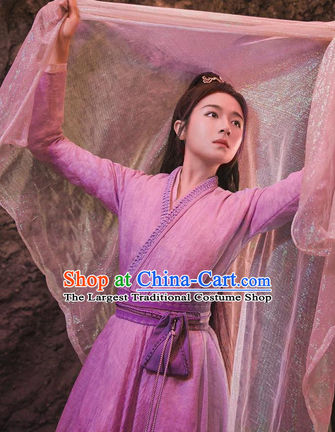 Ancient Oriental Princess Costumes China Romantic Drama The Starry Love Swordswoman Liguang Ye Tan Clothing