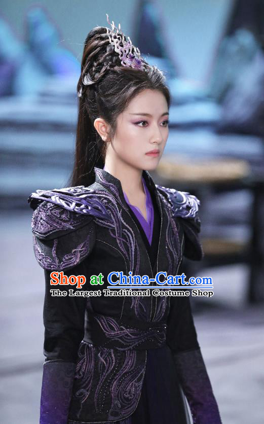 Romantic Drama The Starry Love Swordswoman Liguang Yetan Armor Clothing China Ancient Female General Costumes