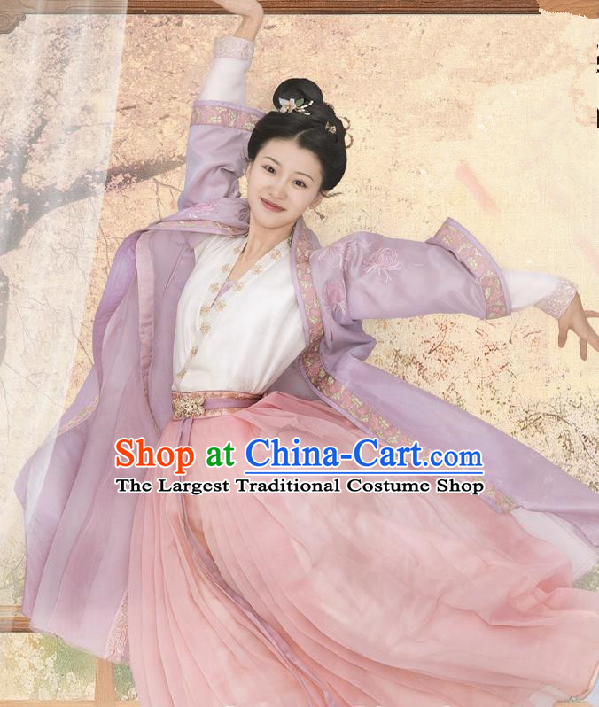 China Ancient Song Dynasty Noble Woman Costumes Romantic Drama New Life Begins Princess Consort Shuang Jiang Clothing