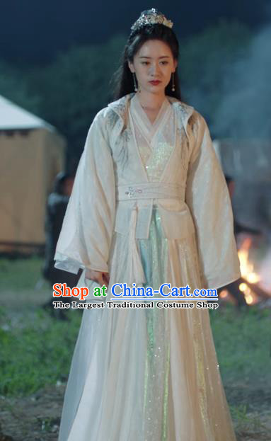 China Romantic Drama My Sassy Princess Liu Ling Dresses Ancient Female Swordsman Costumes