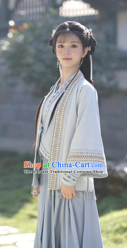 China Song Dynasty Female Civilian Dress TV Series New Life Begins Li Wei Garment Costumes Ancient Young Lady Clothing