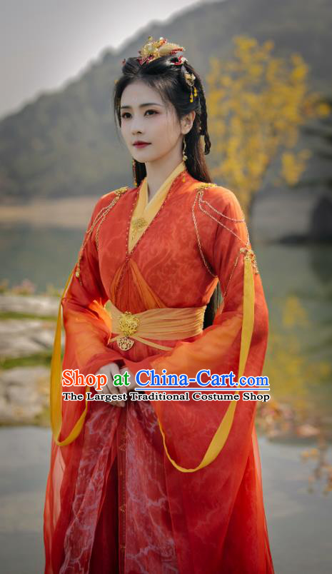 Till The End of The Moon Princess Ye Xiwu Dresses Clothing China Xianxia Drama Ancient Goddess Costumes