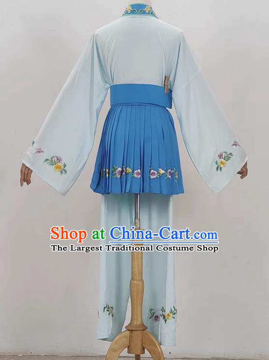 Light Blue Opera Maid Costume Ancient Costume Shaoxing Opera Huangmei Opera Costume Fifth Birthday Maid Costume Stage Performance Costume