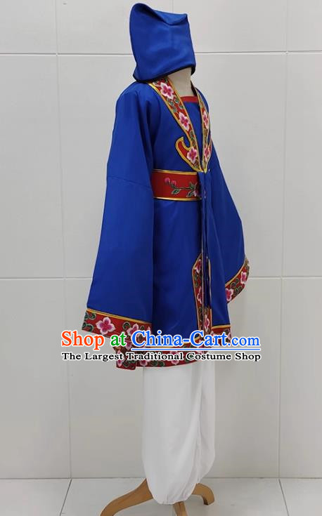 Sapphire Blue Drama Lantern Costumes Ancient Costumes Huangmei Opera Costumes Children Clothes Couple Lantern Costumes Books And Children Clothes