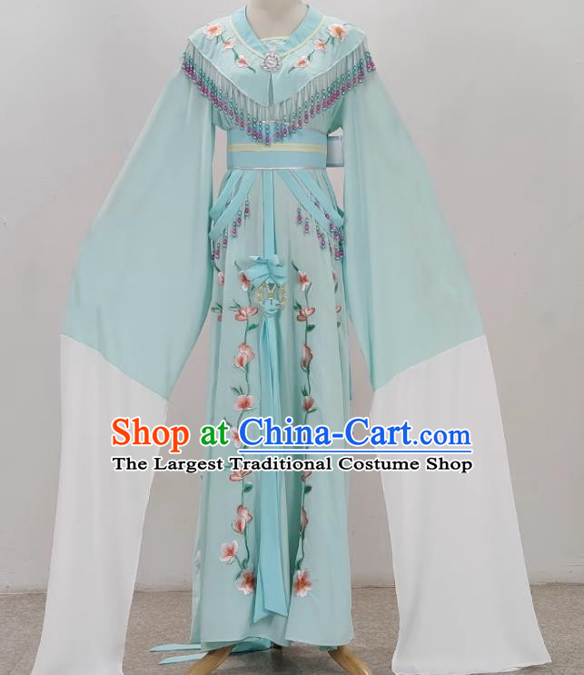 Light Green Shaoxing Opera Hua Dan Costume Costumes Miss Costumes Opera Stage Performance Costumes