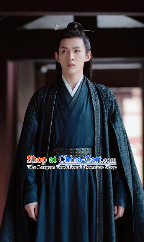 China Swordsman Costumes Ancient Young Hero Clothing Romantic TV Series Miss The Dragon Master Xue Qian Xun Garments
