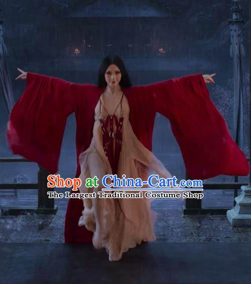 Film Creation of the Gods I Kingdom of Storms Consort Su Daji Clothing China Ancient Shang Dynasty Imperial Concubine Red Dresses