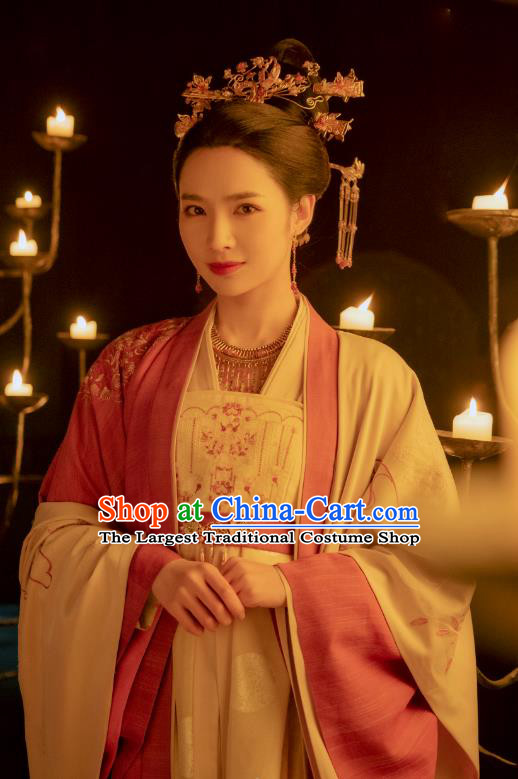 China Ancient Princess Consort Historical Costumes Court Woman Dresses Drama Lost Track of Time Xiao Jing Que Clothing