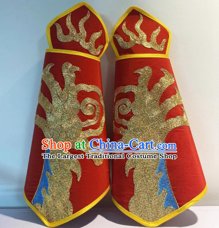 Chinese Lion Dance Leg Wraps Hakkas Kylin Dance Calf Warmer Handmade Legguards