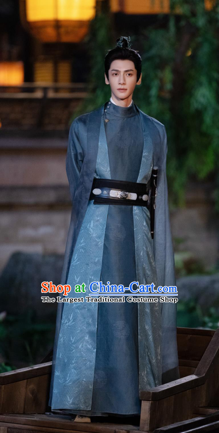Traditional Chinese Tang Dynasty Male Hanfu TV Series Drama Follow Your Heart Prince Jiang Xin Bai Costume Ancient China Noble Childe Clothing