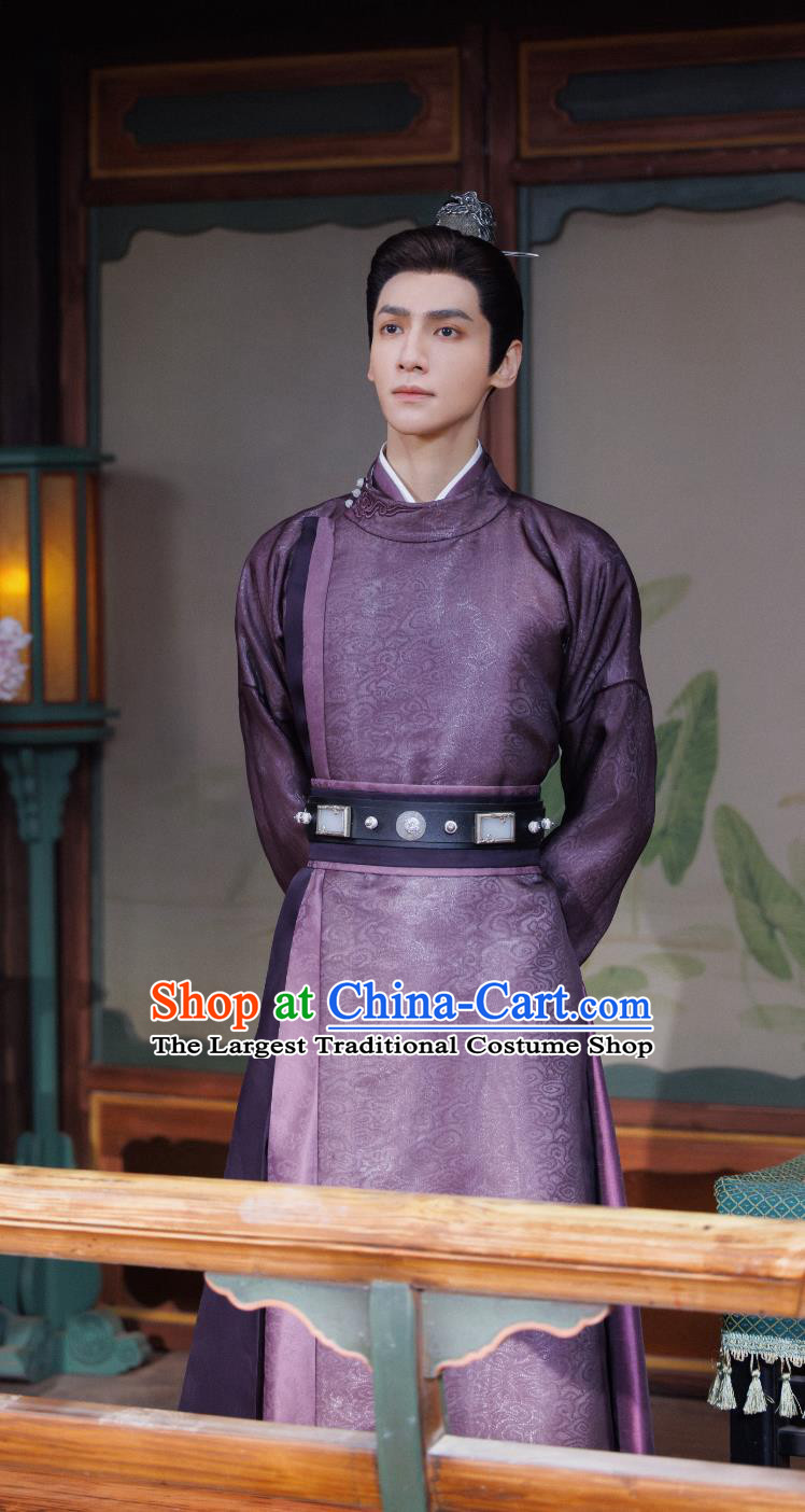Traditional Chinese Tang Dynasty Male Hanfu TV Series Drama Follow Your Heart Jiang Xin Bai Costume Ancient China Royal Prince Clothing