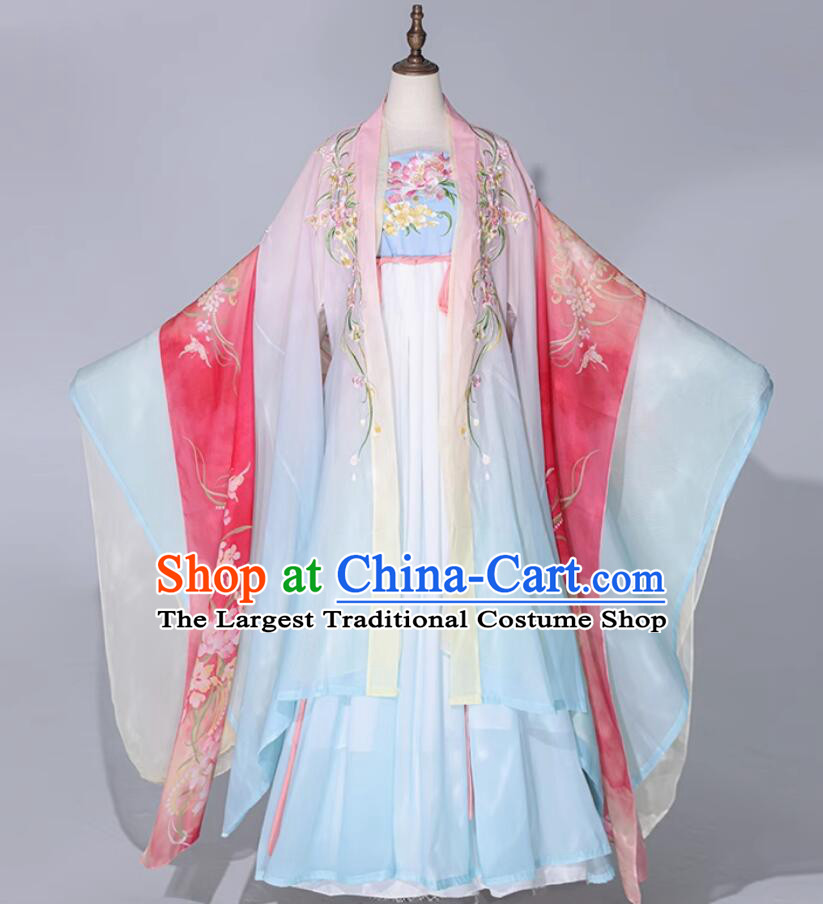 Traditional Chinese Clothing Tang Dynasty Princess Hanfu Hezi Dress Ancient China Noble Lady Costume
