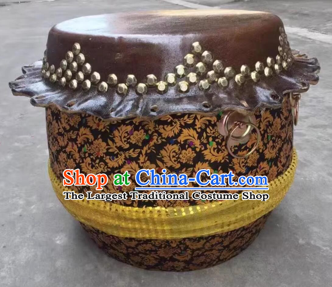 Chinese Dragon Dance Lion Dance Drum Handmade Cowhide Drum Complete Set