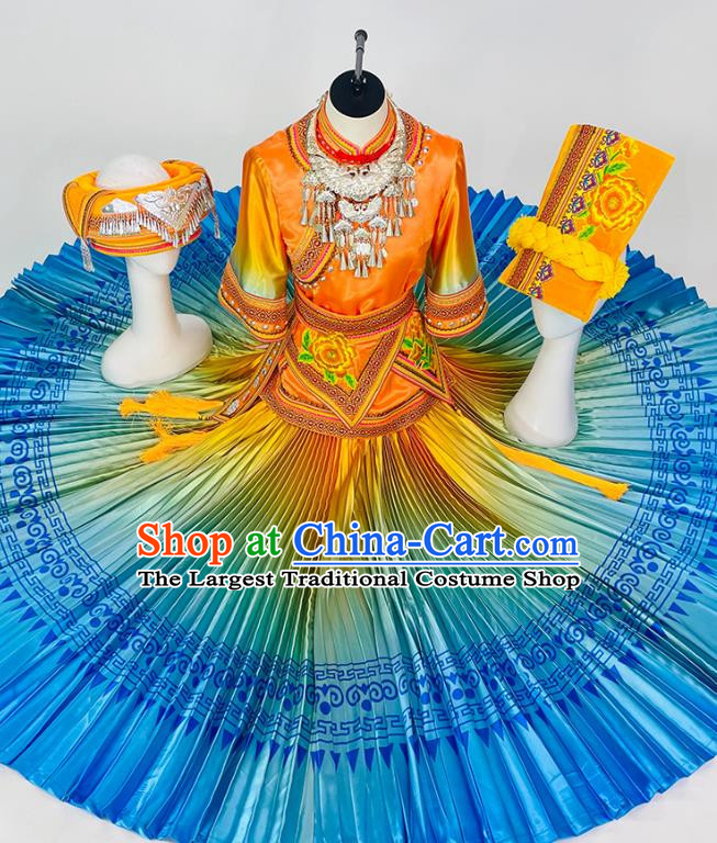 Ethnic Minority Tujia Dance Costumes High End Ethnic Dance Costumes Yi And Miao Costumes