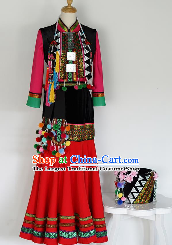 Ethnic Buyi Dance Costumes Ethnic Stage Performance Costumes Dresses