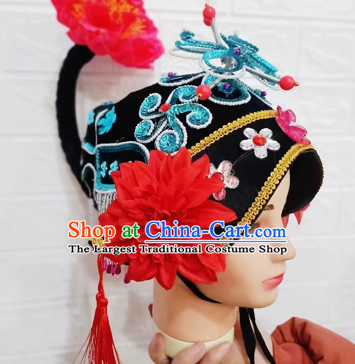 Matchmaker Hat Drama Hat Diao Hat Chinese Yangko Headdress Old Lady Hat Dance Performance Old Lady Hat