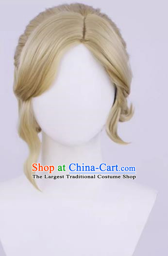 The Fifth Personality Bamboo Shadow Guardian Cos Wig Doctor Panda Special Tone Golden Partial