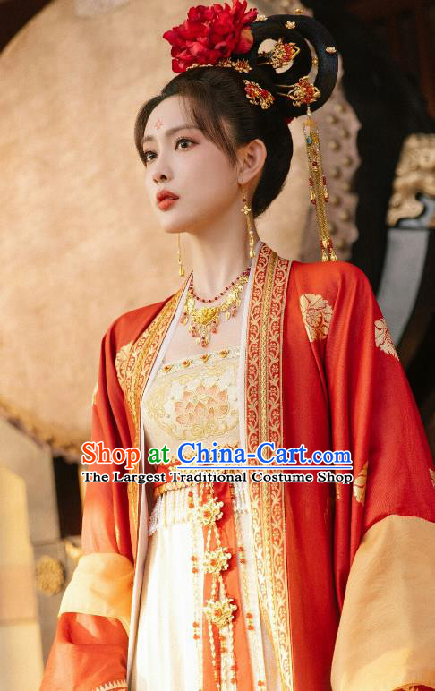 Chinese Ancient Tang Dynasty Dance Lady Costumes Romantic TV Series Royal Rumours Princess Hua Liu Li Dresses