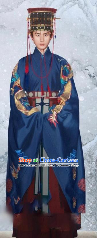 TV Series The Imperial Age Young Yongle Emperor Zhu Di Costumes Chinese Ming Dynasty Wedding Apparel Ancient Royal Prince Clothing