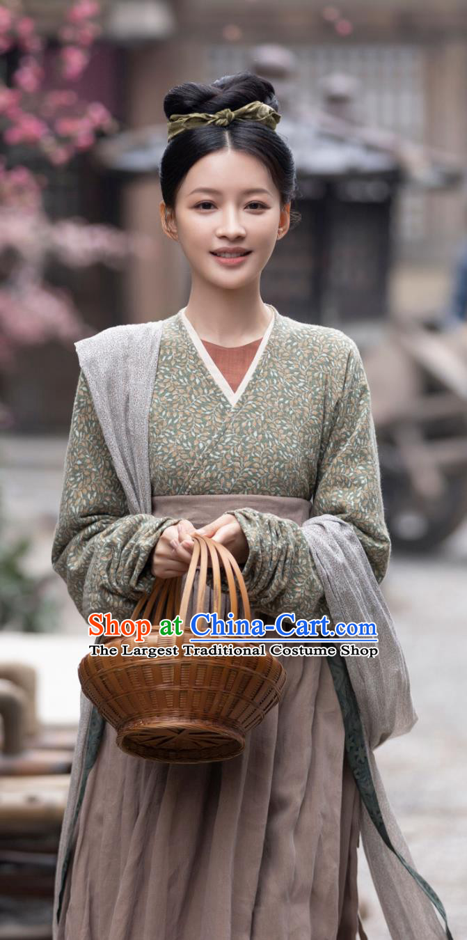 TV Series Scent Of Time Country Woman Yun Niang Costumes Chinese Ancient Song Dynasty Civilian Female Hanfu Clothing