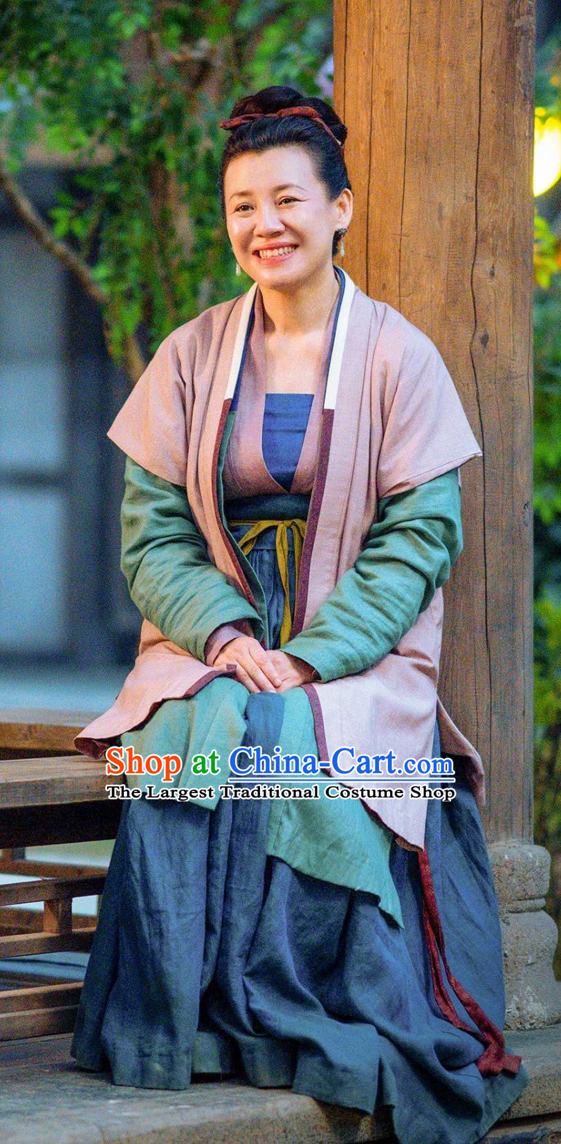 Mainland Chinese Drama 2023 Hilarious Family Widow Du Ru Yu Costumes Song Dynasty Civilian Woman Hanfu Clothing