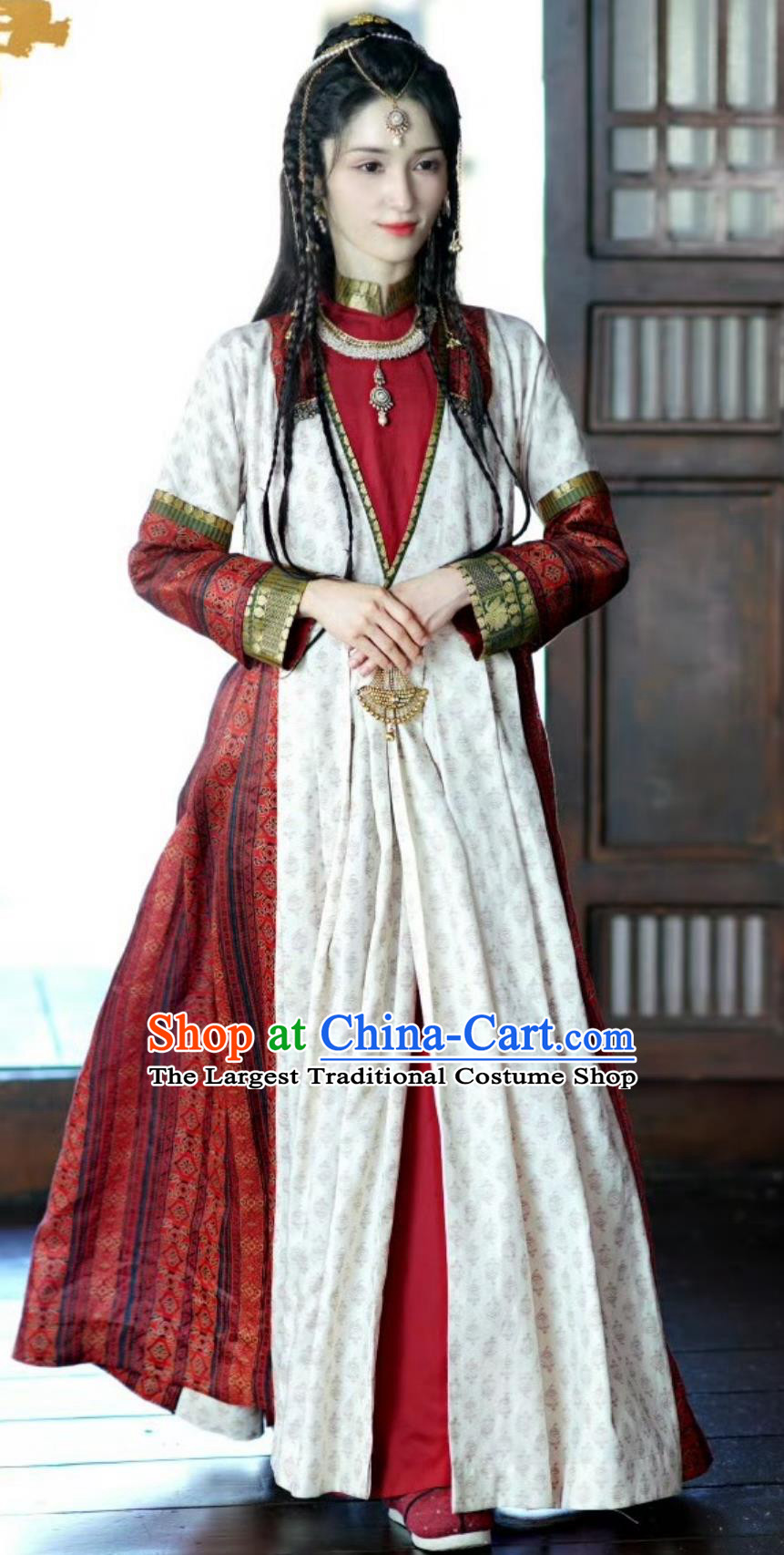 Ancient Chinese Ethnic Princess Costumes Drama 2023 Hilarious Family Western Regions Young Lady Dress Clothing
