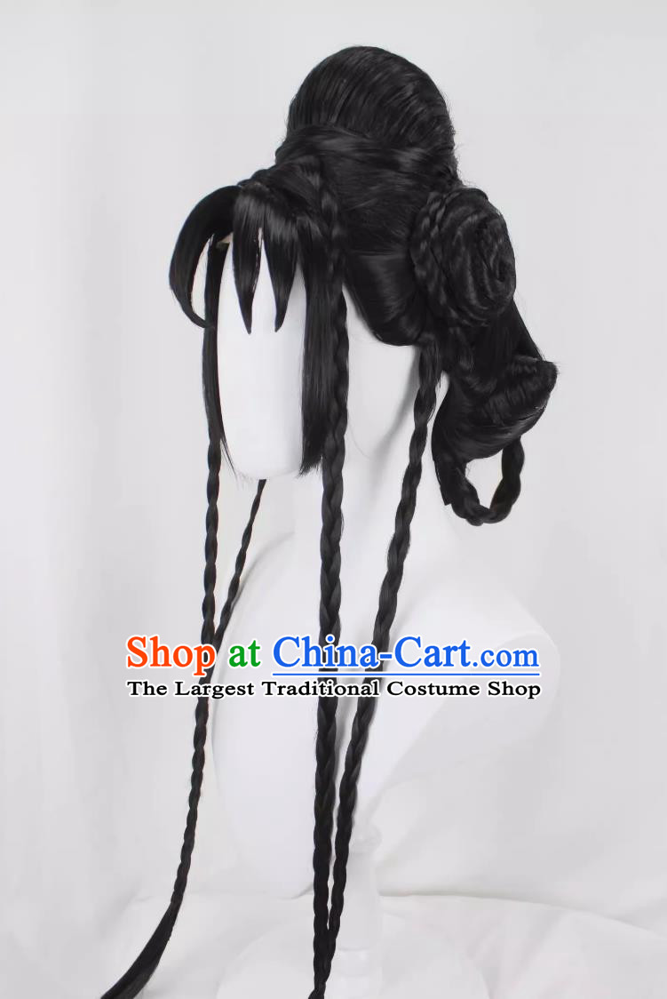 Cosplay Fake Hair King Pesticide Miyue Skin Cos Bai Jingjing Hair Bag Braid Custom Wig