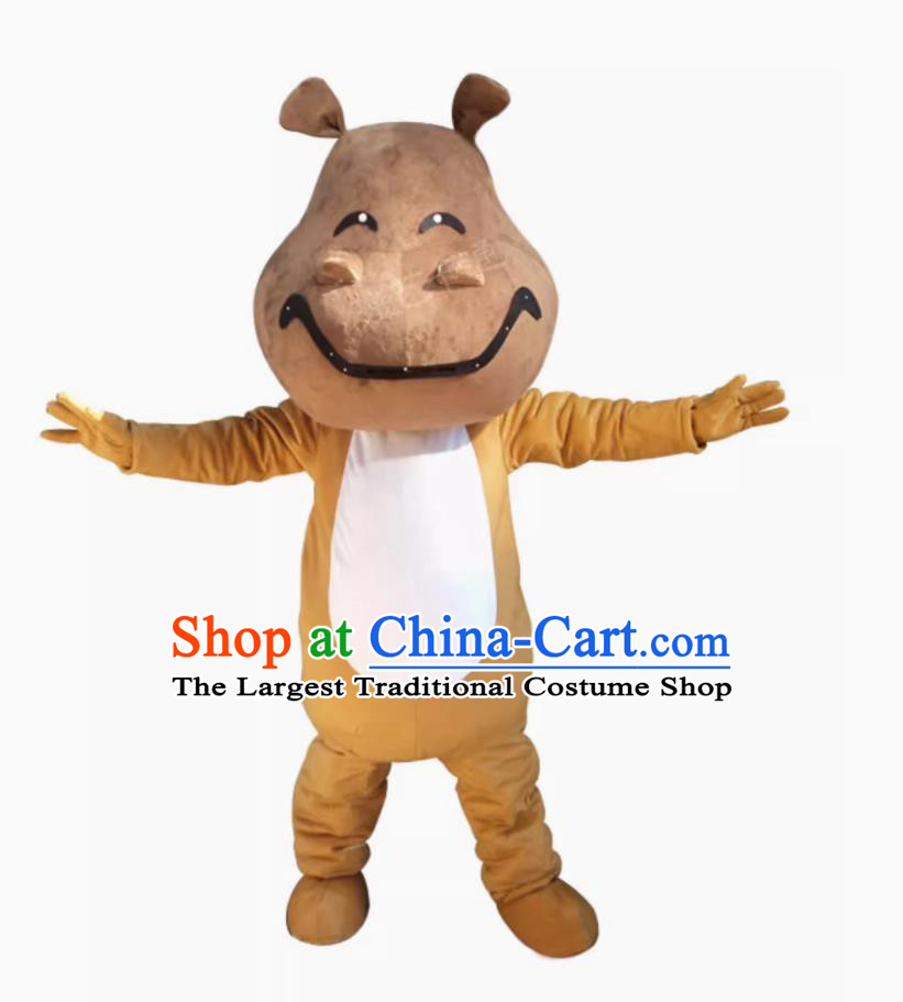 Wild Animal Doll Costumes Hippopotamus Shaped Doll Costumes Zoo Opening Performance Doll Costumes