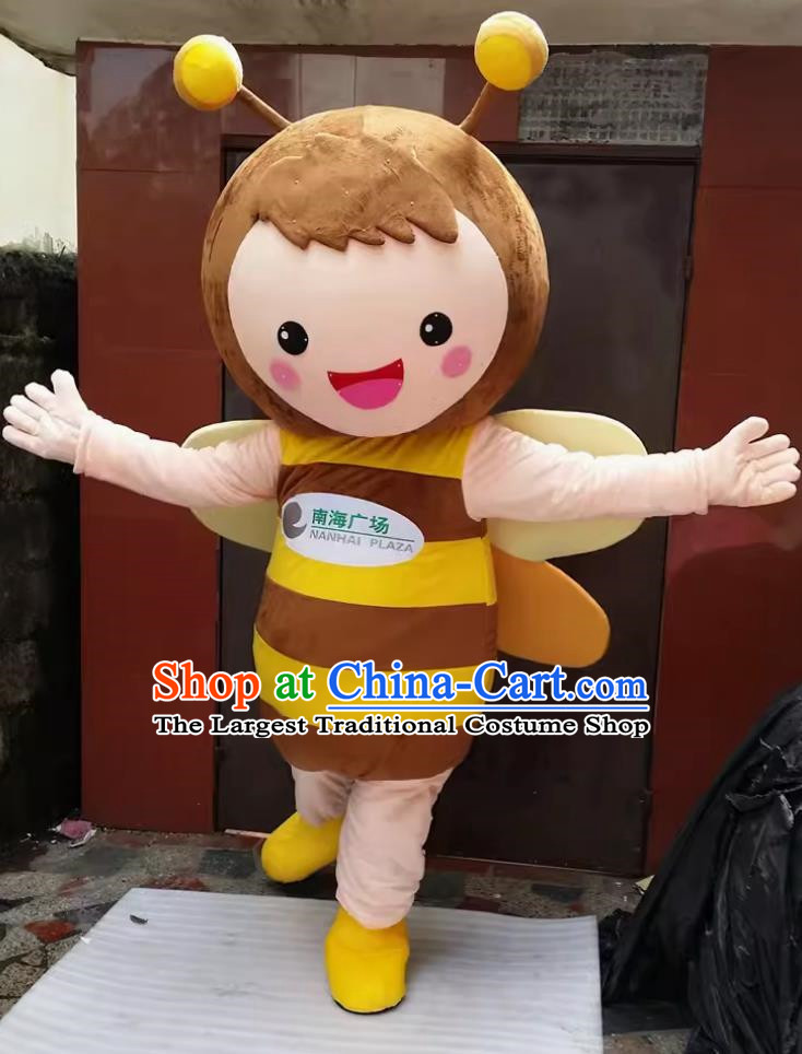 Big Bee Doll Costume Customized Brand Promotion Mascot Cartoon Adult Wearing Doll Costume Suit Distributing Flyer Puppet