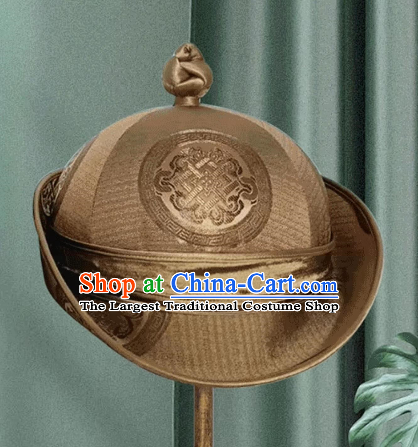 Light Brown Men Adult Mongolian Hat Daily Hat Headwear