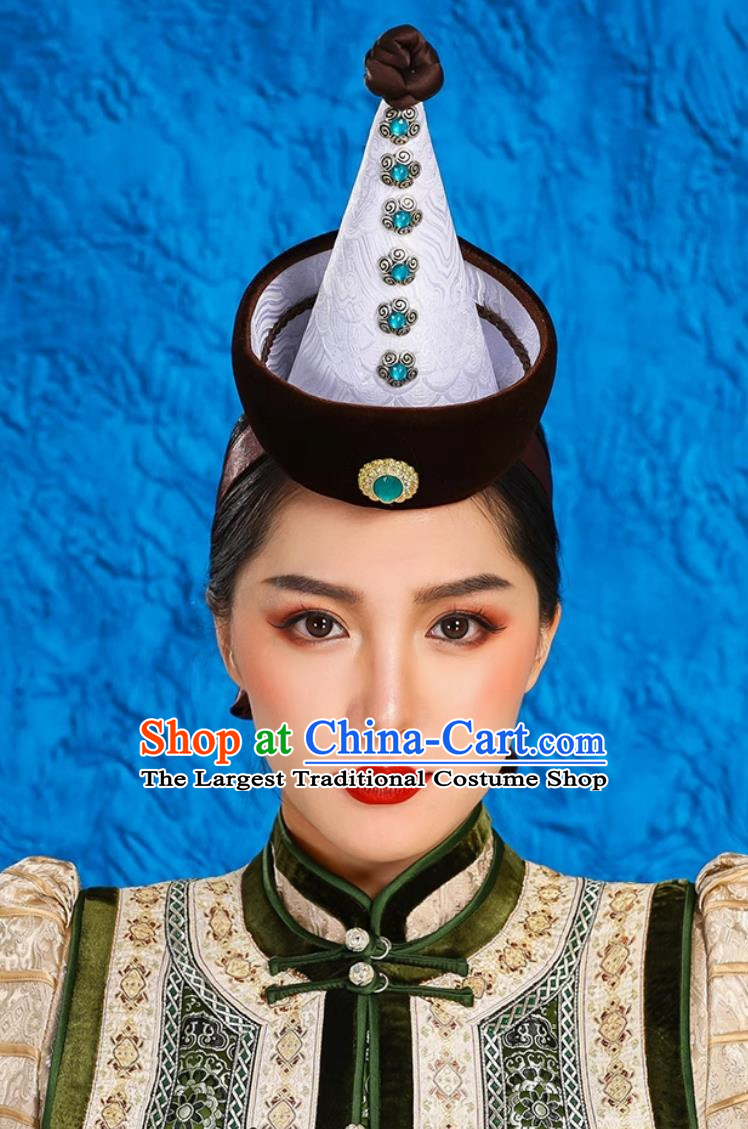 Ethnic Style Ancient Crown Mongolian Headdress Exotic Style Hat