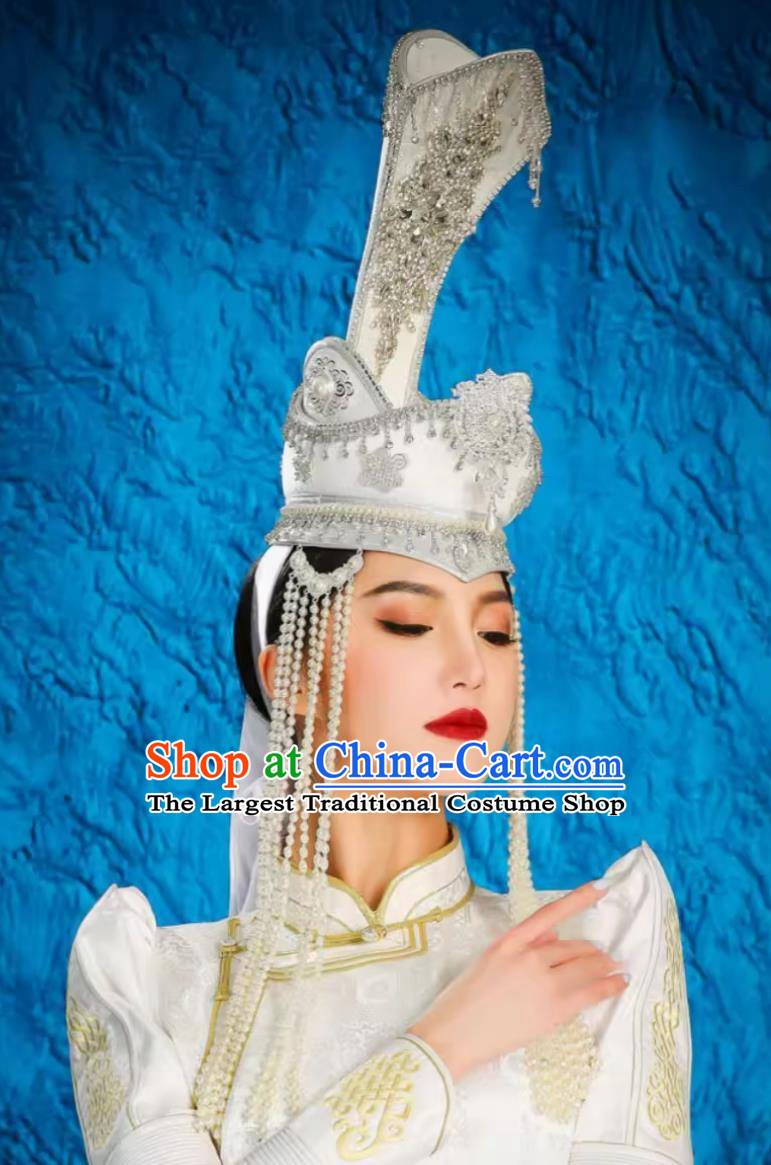 Mongolian Hat Female Wedding Bridal Headwear Catwalk Performance Stage Performance Hair Accessories Exotic Forehead Accessories Hair Crown