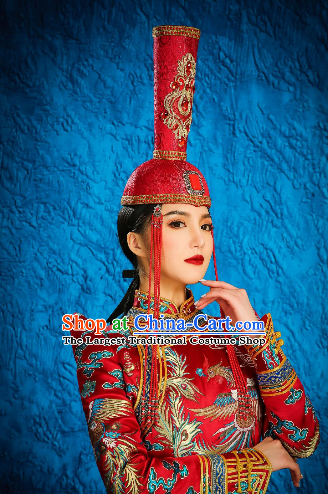 Mongolian Hat Female Wedding Bridal Headwear Catwalk Performance Stage Performance Hair Accessories