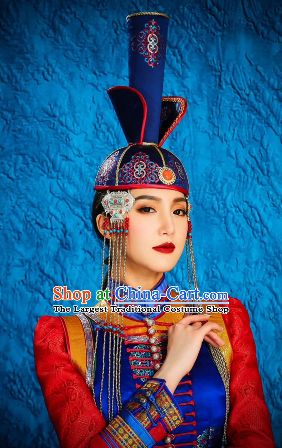 Female Ethnic Minority Dance Costumes Mongolian And Tibetan Dance Stage Costumes Photography Photo Headdress Wedding Bride