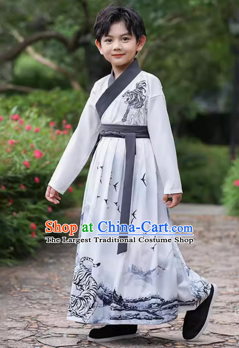 Chinese Children Hanfu Ancient Kids Clothing Ming Dynasty Boy Costumes