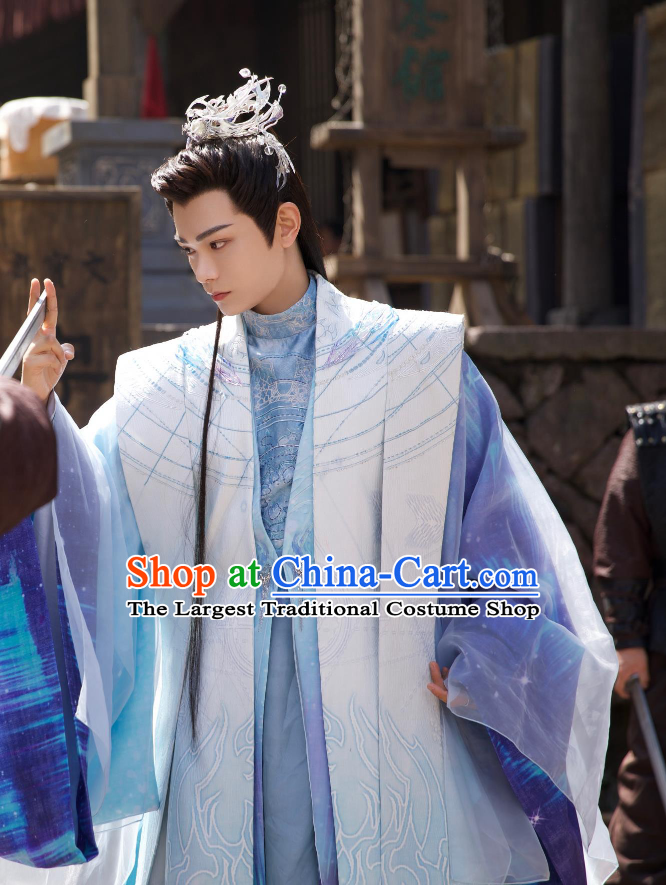 TV Drama Love You Seven Times Young Lord Chu Kong Purple Costumes China Traditional Hanfu Ancient Royal Prince Clothing