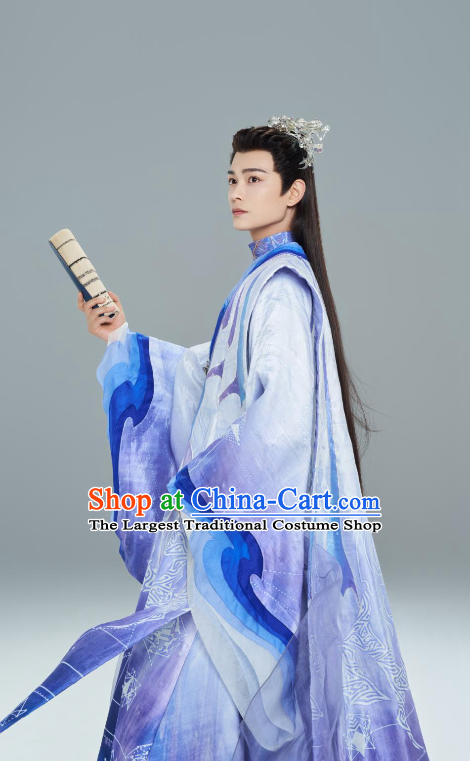 China Ancient Swordsman Clothing TV Drama Love You Seven Times Noble Prince Chu Kong Purple Outfit Traditional Male Hanfu