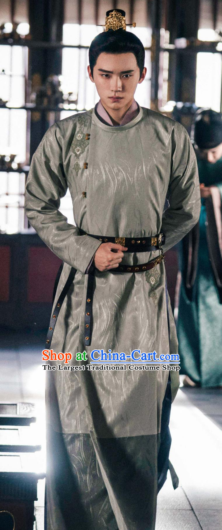 China Ancient Noble Childe Costumes TV Drama The Legend of Zhuohua Crown Prince Liu Chen Garments