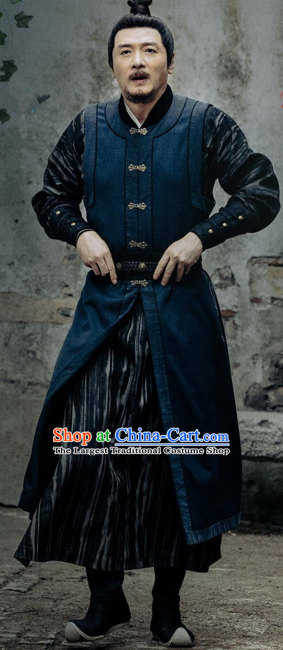 Chinese Historical TV Series Ripe Town Official Leng Clothing Ancient Ming Dynasty Head Constable Outfit