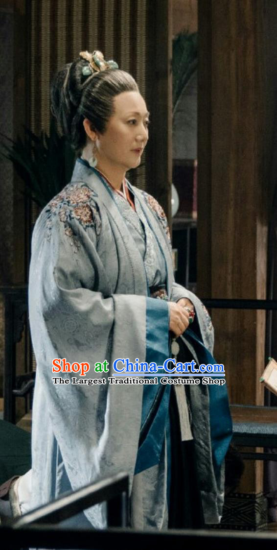 Chinese Ancient Matriarch Hanfu Dress TV Series Jun Jiu Ling Dowager Countess Fang Clothing